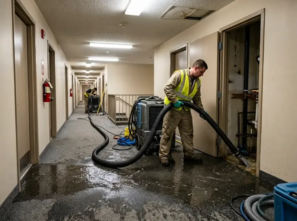 multi-unit-apartment-hallway-f-005 — frequently asked questions, Emergency Burst Pipe Water Extraction & Removal in Lake San…